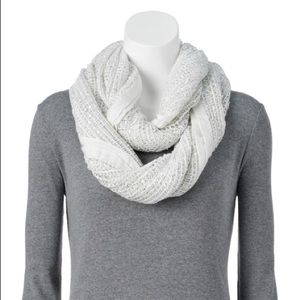 Apt.9 Infinity Confetti Ivory Scarf new